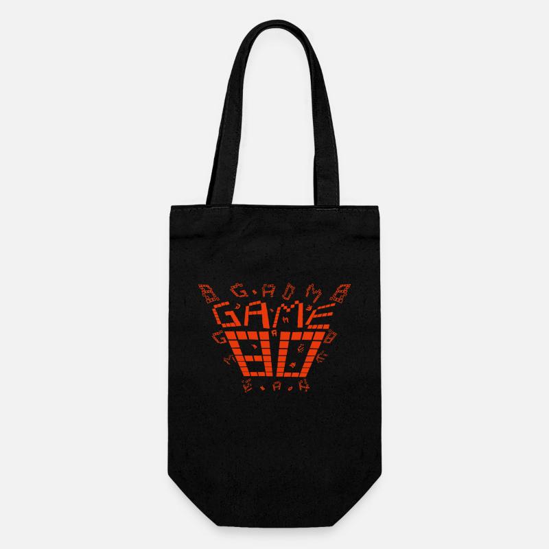Game 80s design rot - Geschenkbeutel für Flaschen - Schwarz