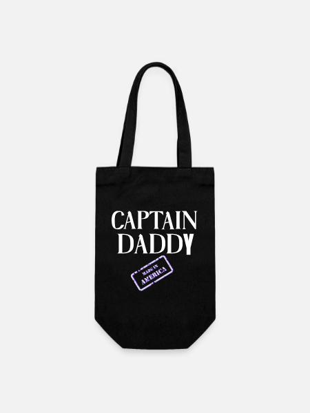 Captain Daddy Made in America - Geschenkbeutel für Flaschen - Schwarz