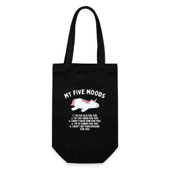 My Five Moods - Gift Bag for Bottles - black - Front