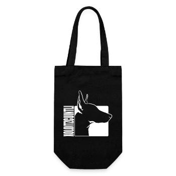 Xoloitzcuintli Xolo Hund Hunde Nackthund Wilsigns - Geschenkbeutel für Flaschen - Schwarz - Vorne