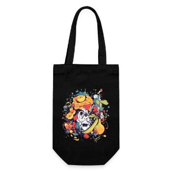 Kasch, die monstro Früchte - Geschenkbeutel für Flaschen - Schwarz - Vorne