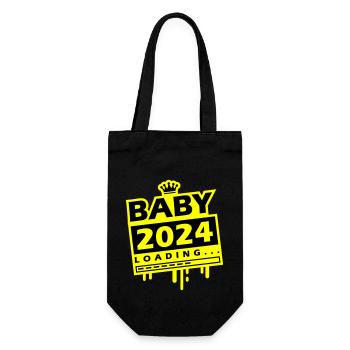 Baby 2024 Loading - Gift Bag for Bottles - black - Front