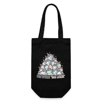 Drôle de dicton de licorne - Sac à bouteille - noir - Devant
