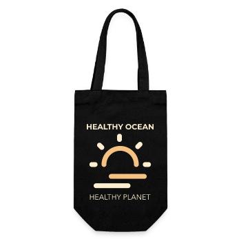 Marine Conservation - Gift Bag for Bottles - black - Front