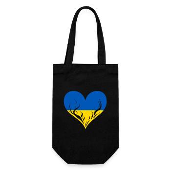 Cœur de l’Ukraine - Sac à bouteille - noir - Devant