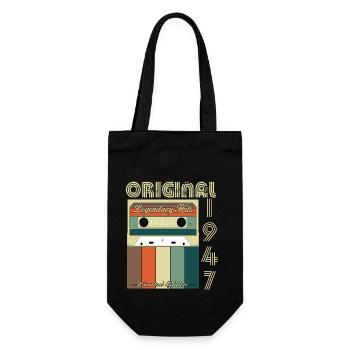 Legendary 1947 Anniversary - Gift Bag for Bottles - black - Front