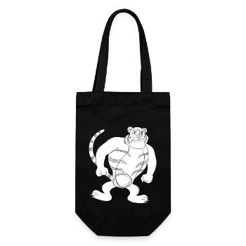 Tiger - Gift Bag for Bottles - black - Front