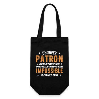 Un Super Patron Dur A Trouver - Sac à bouteille - noir - Devant