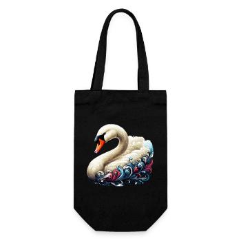 Cygne - Sac à bouteille - noir - Devant