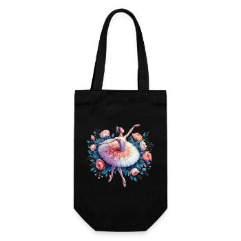 Danseuse de ballet avec tutu - Sac à bouteille - noir - Devant