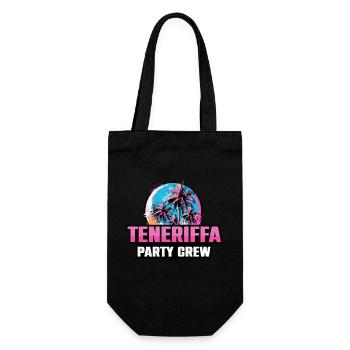Tenerife Party Crew Holiday Saying - Gift Bag for Bottles - black - Front