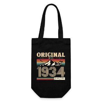 90e anniversaire mari Original avril Vintage 1934 - Sac à bouteille - noir - Devant