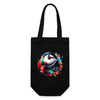 Puffin - Gift Bag for Bottles - black - Front