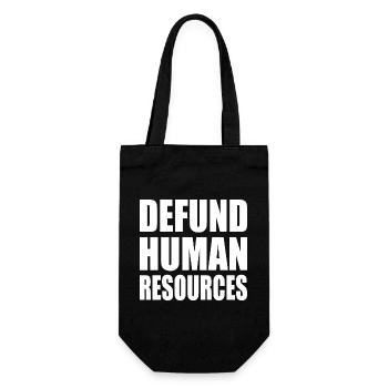 defund human resources - Sac à bouteille - noir - Devant