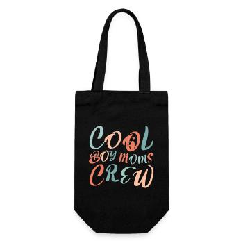 Cool Girl Moms Crew – Mom Life Design - Sac à bouteille - noir - Devant
