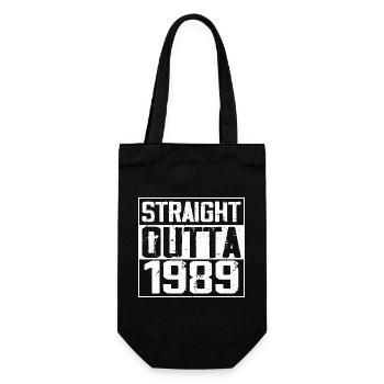 Straight Outta 1989 Retro 1989 Anniversary Gift - Gift Bag for Bottles - black - Front
