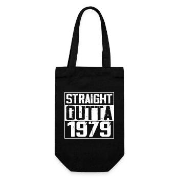 Straight Outta 1979 Cadeau Anniversaire 1979 Retro - Sac à bouteille - noir - Devant