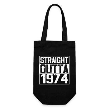 Straight Outta 1974 Cadeau Anniversaire 1974 Retro - Sac à bouteille - noir - Devant