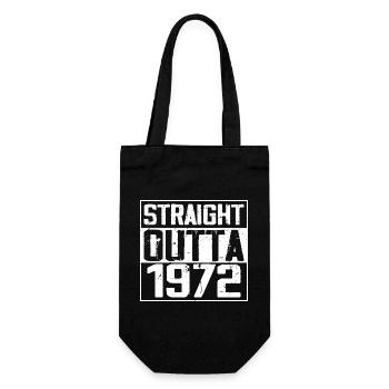 Straight Outta 1972 Cadeau Anniversaire 1972 Retro - Sac à bouteille - noir - Devant