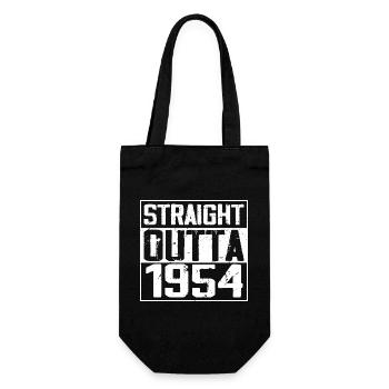 Straight Outta 1954 Cadeau Anniversaire 1954 Retro - Sac à bouteille - noir - Devant