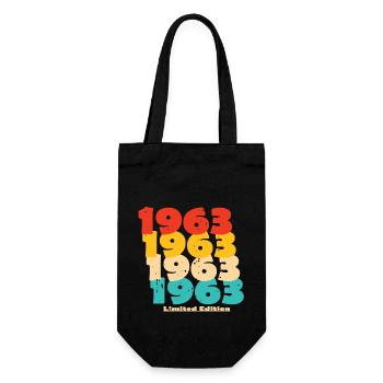 1963: Limited Edition - 61st Anniversary - Gift Bag for Bottles - black - Front