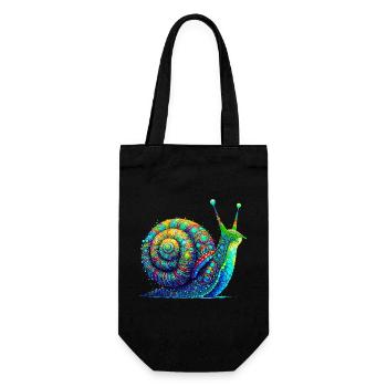 Escargot - Sac à bouteille - noir - Devant