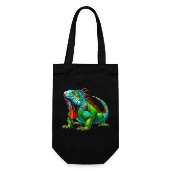 Iguana - Gift Bag for Bottles - black - Front