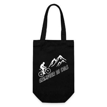 T-Shirt Radfahren Fahrrad Mountain Climber Kragen - Geschenkbeutel für Flaschen - Schwarz - Vorne