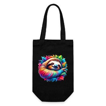 Sloth - Gift Bag for Bottles - black - Front
