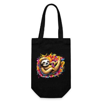 Sloth - Gift Bag for Bottles - black - Front