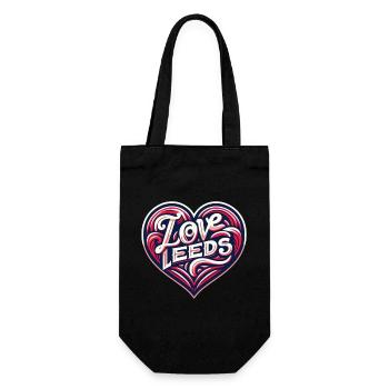 I love Leeds - Gift Bag for Bottles - black - Front