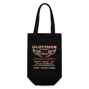 30. Geburtstag Oldtimer August 1994 Jahrgang - Geschenkbeutel für Flaschen - Schwarz - Vorne