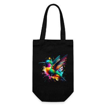 Hummingbird - Gift Bag for Bottles - black - Front