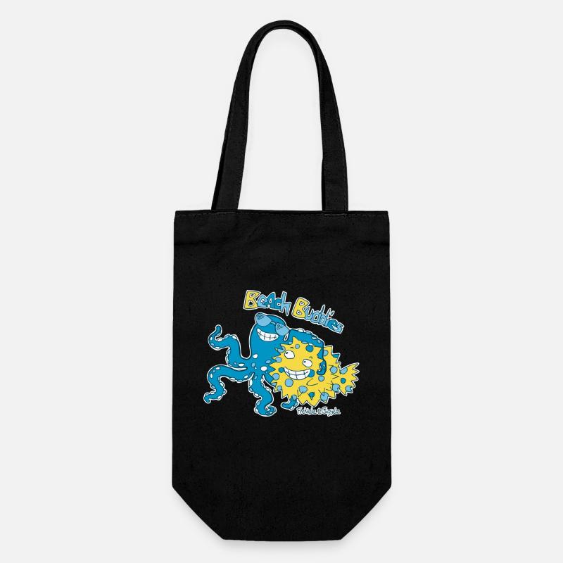 Beach Buddies - Geschenkbeutel für Flaschen - Schwarz