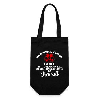 Motivational Quote for Combat Athlete - Gift Bag for Bottles - black - Front