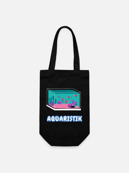 Aquaristik-Liebhaber - Geschenkbeutel für Flaschen - Schwarz