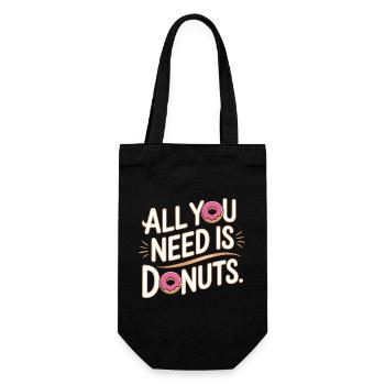 All you need is donuts - Sac à bouteille - noir - Devant