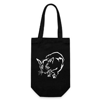 Chat Abyssiner « Édition Noire » - Sac à bouteille - noir - Devant