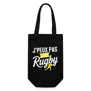 j peux pas j ai rugby - Sac à bouteille - noir - Devant