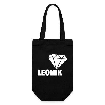 Gift for Leonik - Gift Bag for Bottles - black - Front