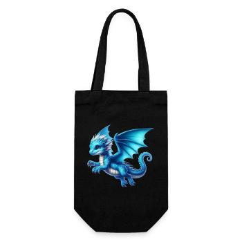 Dragon - Gift Bag for Bottles - black - Front