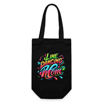 Mama tanzt Line Dance Line Dancing Mom - Gift Bag for Bottles - black - Front