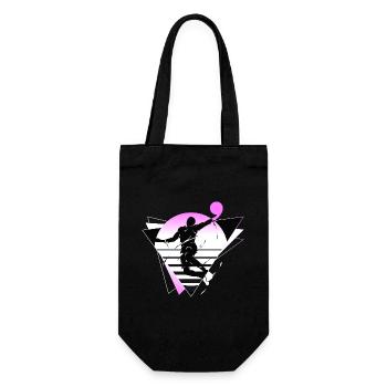 Basketball Basketball Player Fan Neon Colorful - Gift Bag for Bottles - black - Front
