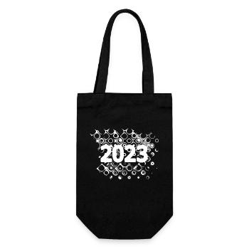 2023 - Geschenkbeutel für Flaschen - Schwarz - Vorne