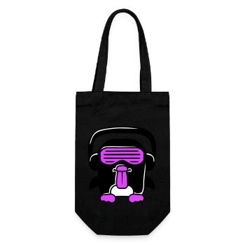 Party DJ Pingouin Casque Lunettes de soleil Coquin Cool - Sac à bouteille - noir - Devant