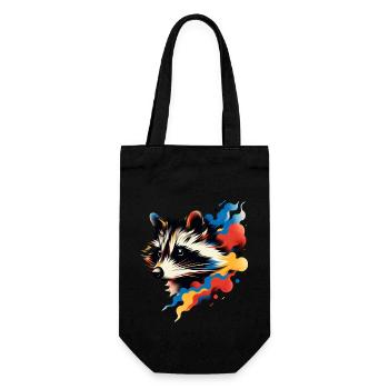 Sky Raccoon - Geschenkbeutel für Flaschen - Schwarz - Vorne