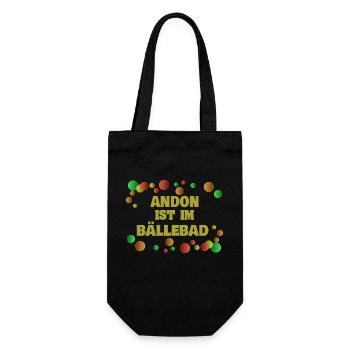Bälle Andon - Geschenkbeutel für Flaschen - Schwarz - Vorne