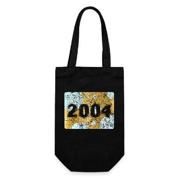Jahr 2004 - Geschenkbeutel für Flaschen - Schwarz - Vorne