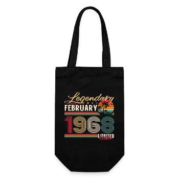 57ème anniversaire cadeau mari Original février 1968 - Sac à bouteille - noir - Devant