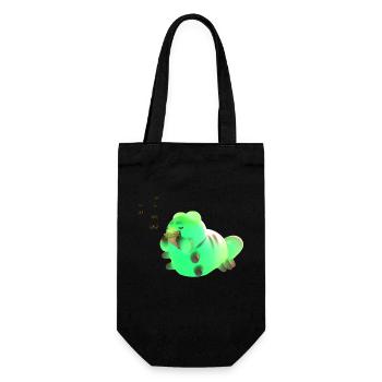 La petite chenille mignonne accueille le lever du soleil avec elle - Sac à bouteille - noir - Devant